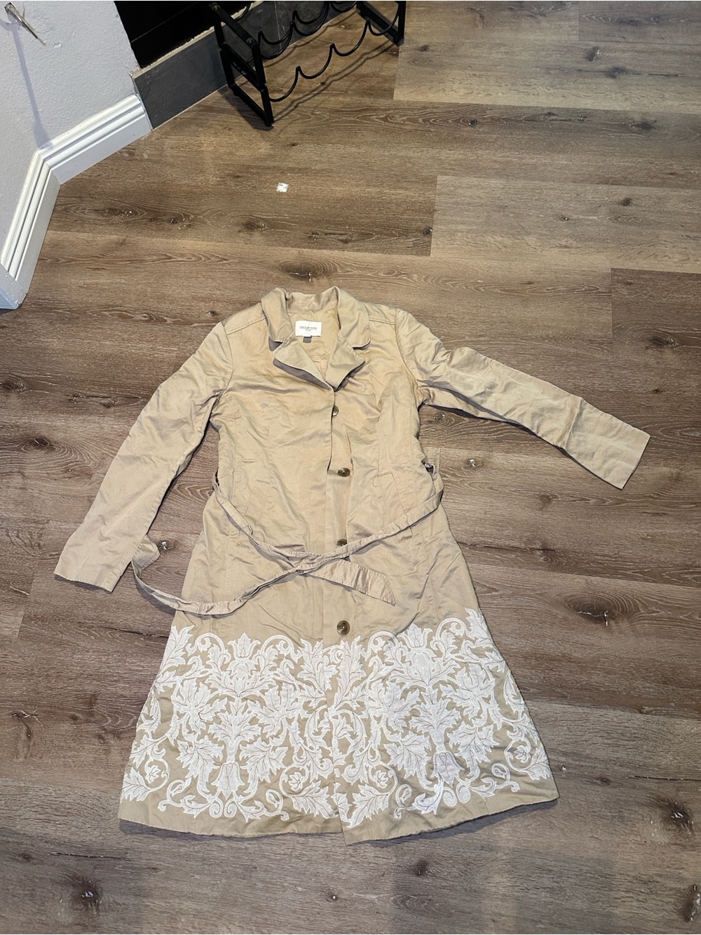 Forth & Towne Prize belted trench coat size M